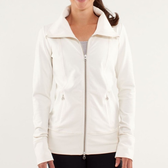 Lululemon Daily Yoga Jacket Polar Cream White Size 6 - Picture 6 of 8
